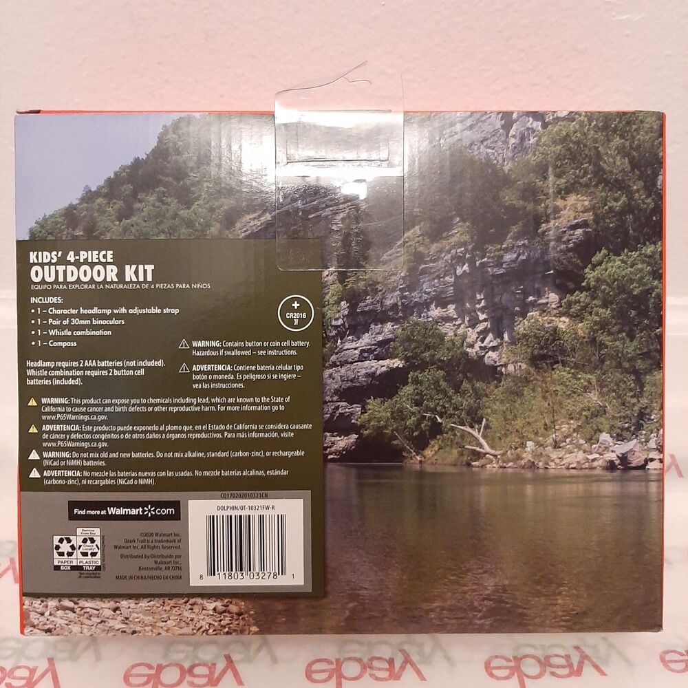 NEW Ozark Trail Kids 4 Piece Outdoor Explore Kit 8+ Lamps, binoculars, compass - Picture 4 of 6